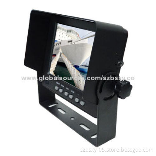 5-inch IP69K Waterproof Digital LCD Car Monitor for Fire Trucks, 12-32V Working Voltage